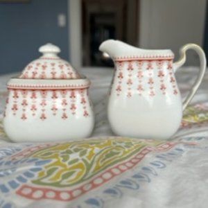Scherzer Bavaria Germany Sugar Bowl and Creamer